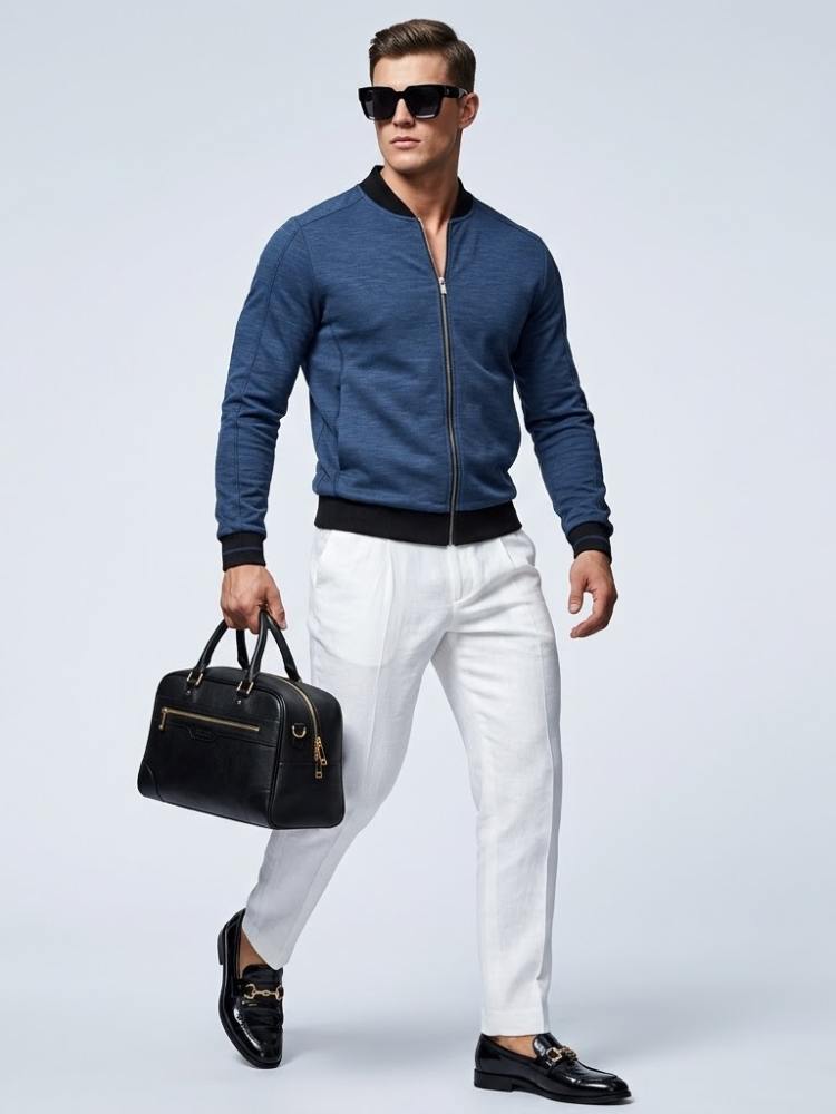 Men's Technical Bomber Jacket HUDSON New Collection Prêt-à-Porter BYMANYC ® New York-0