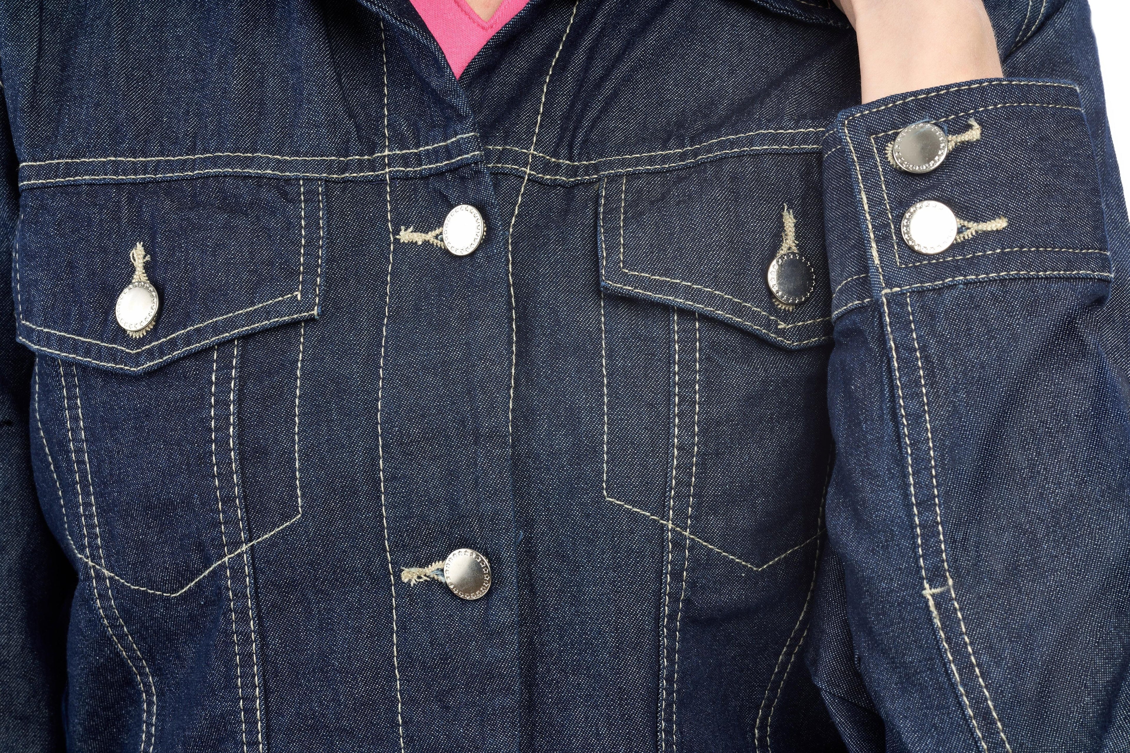 Women's Classic Button Front Denim Jacket — Timeless Everyday Style