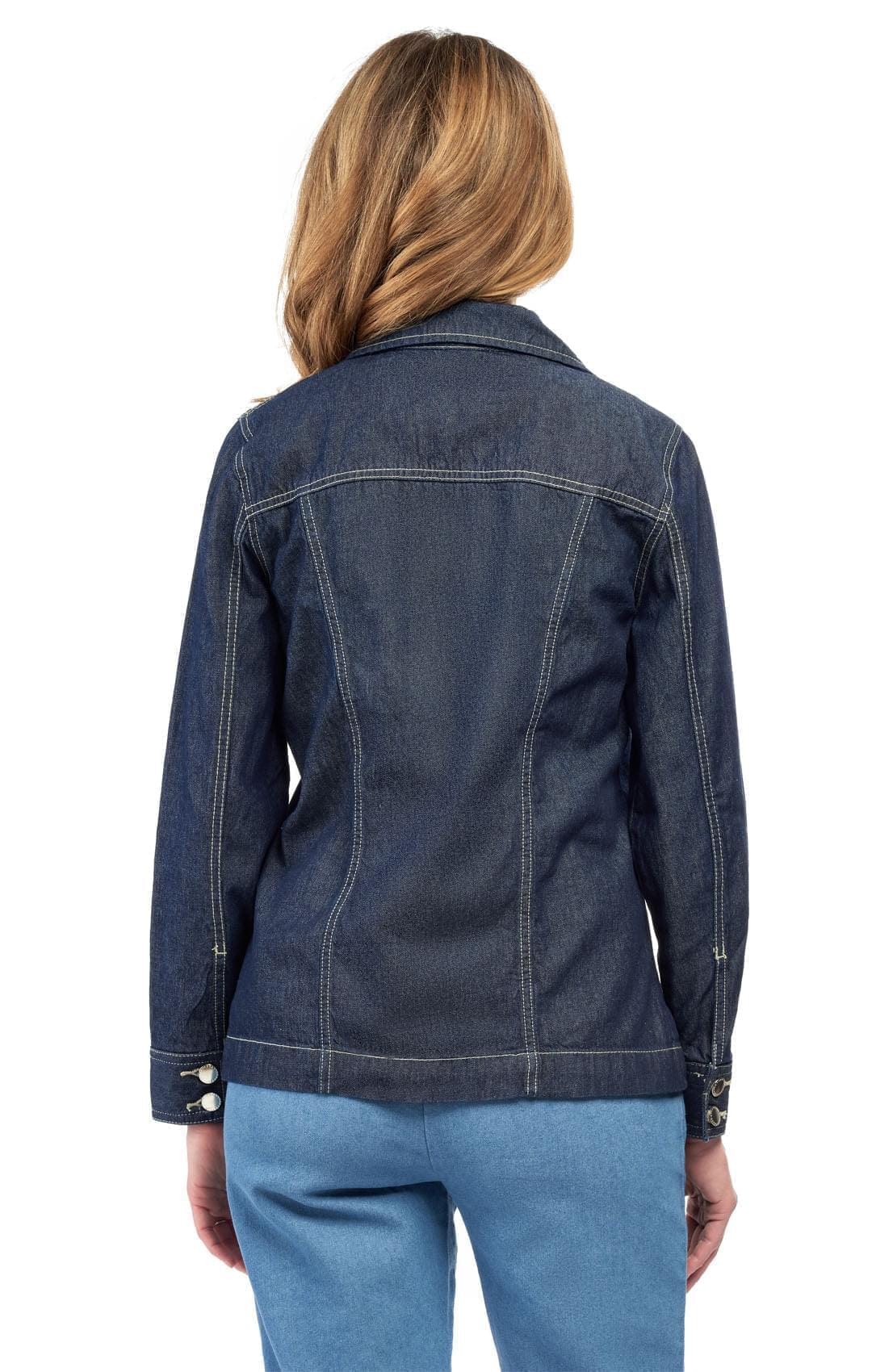 Women's Classic Button Front Denim Jacket — Timeless Everyday Style