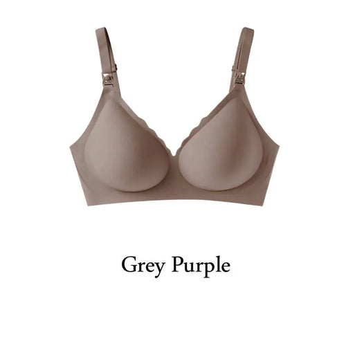 New Front Open Nursing Bra Maternity Jelly Gel Laser Cutting Seamless
