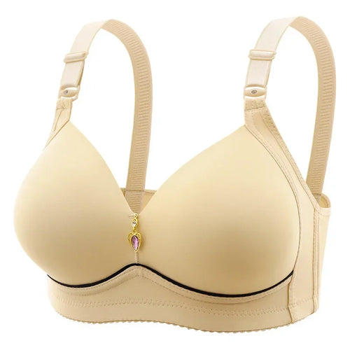 Sujetador maternal sin aros transpirable, tipo push-up para mujer