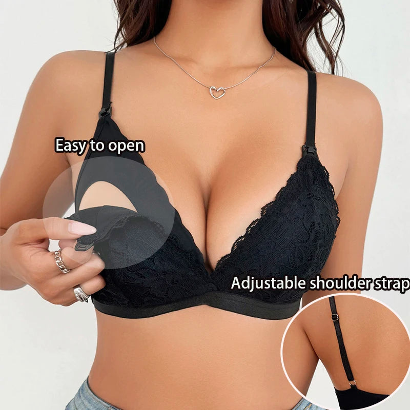 High Quality S-XL Nursing Bra for Women Maternity Push up No Steel