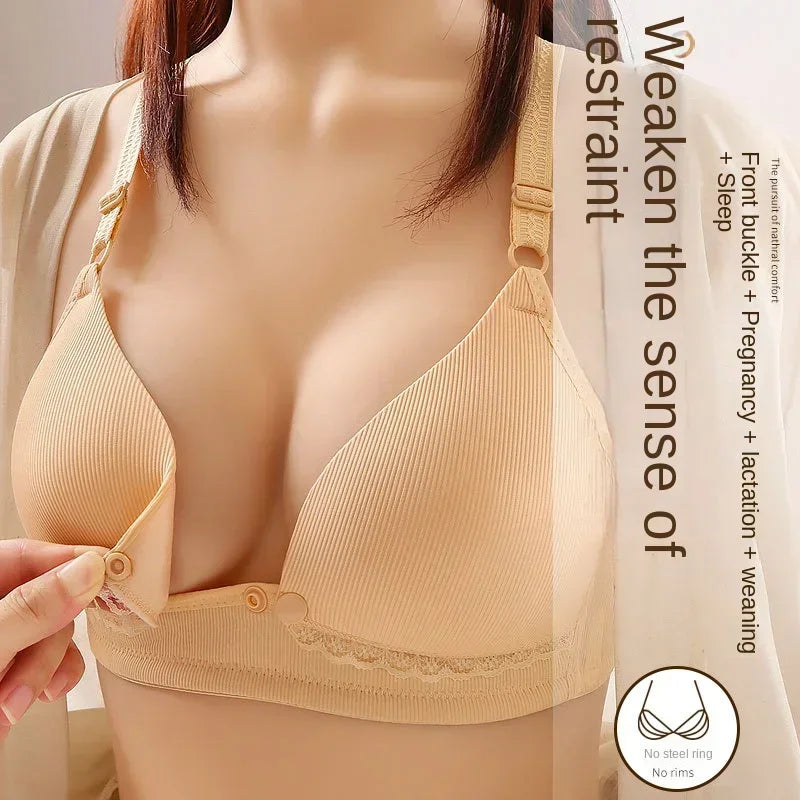 High Quality Plus Size Nursing Bra Breathable Women Breastfeeding