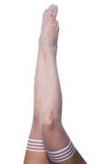 Sammy: Catch Them in These Fishnets as You Float By. Petite to Plus Size Thigh Highs