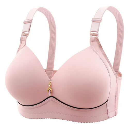 Sujetador maternal sin aros transpirable, tipo push-up para mujer
