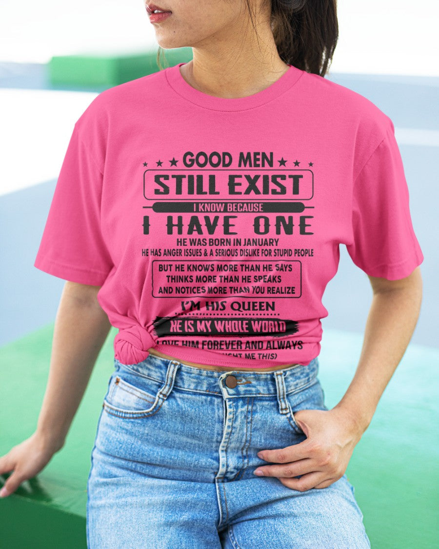 January - Good men Still Exist - gift for your girlfriend, wife from Husband - NGHL01 (SKU-GM-01)