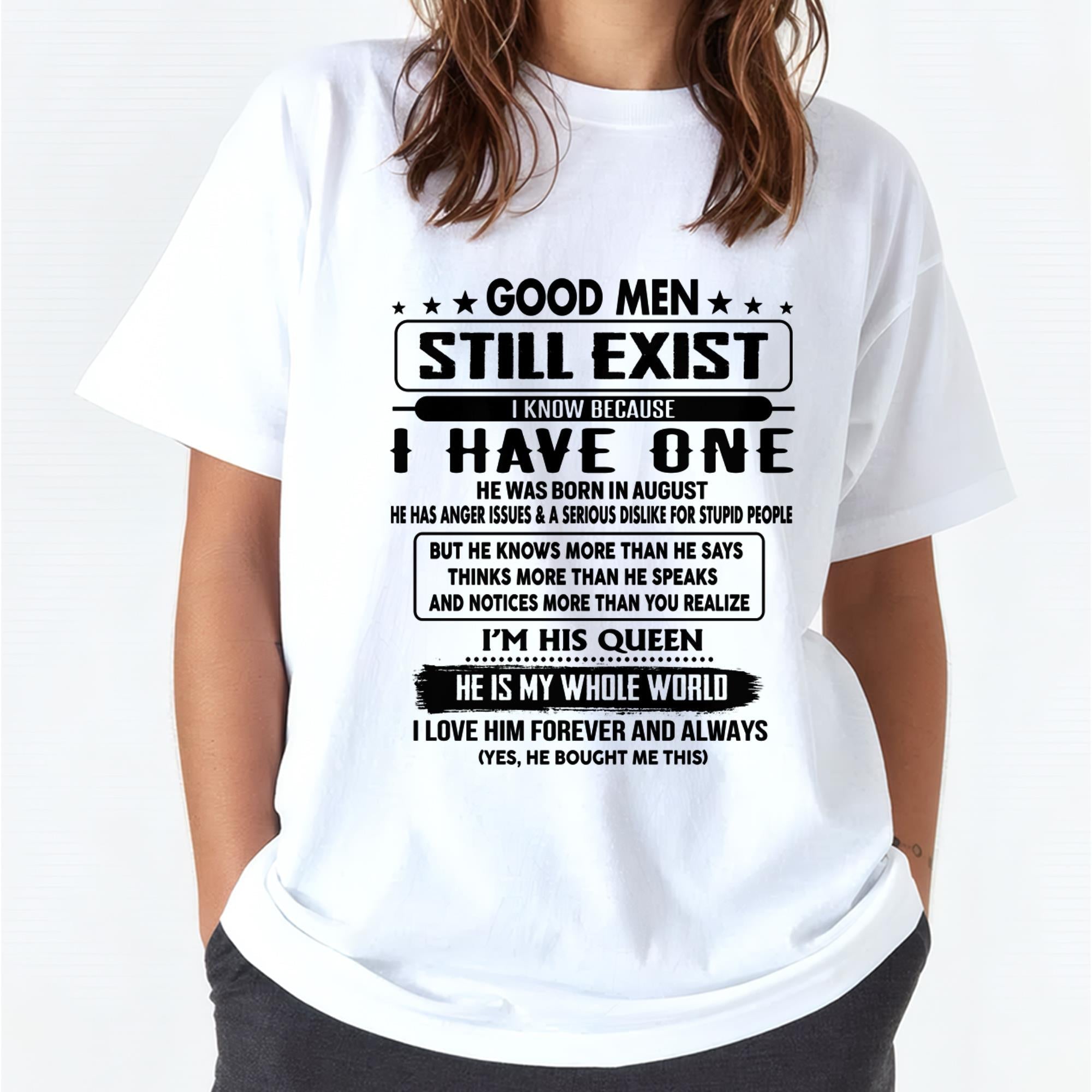 August - Good men Still Exist - gift for your girlfriend, wife from Husband - NGHL08 (SKU-GM-08)