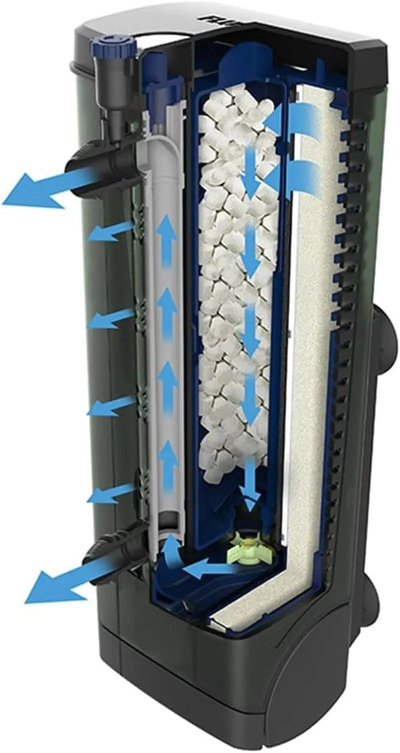U2 U3 U4 Underwater Aquarium Filter 3 Stage Fresh Salt 40 Gallon