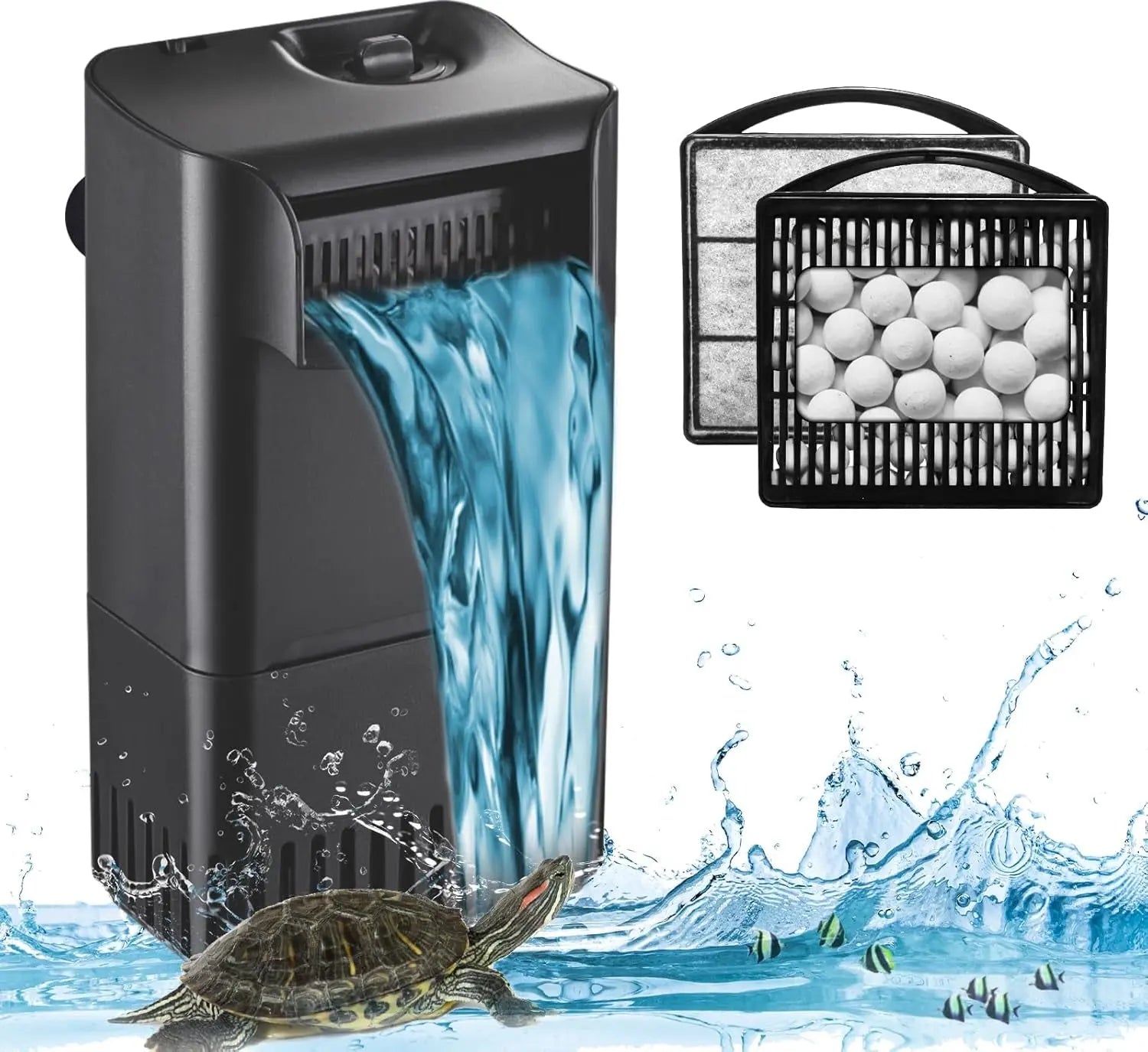 UV Aquarium Internal Filter 20-150 Gal 4 Stage Adjustable Flow