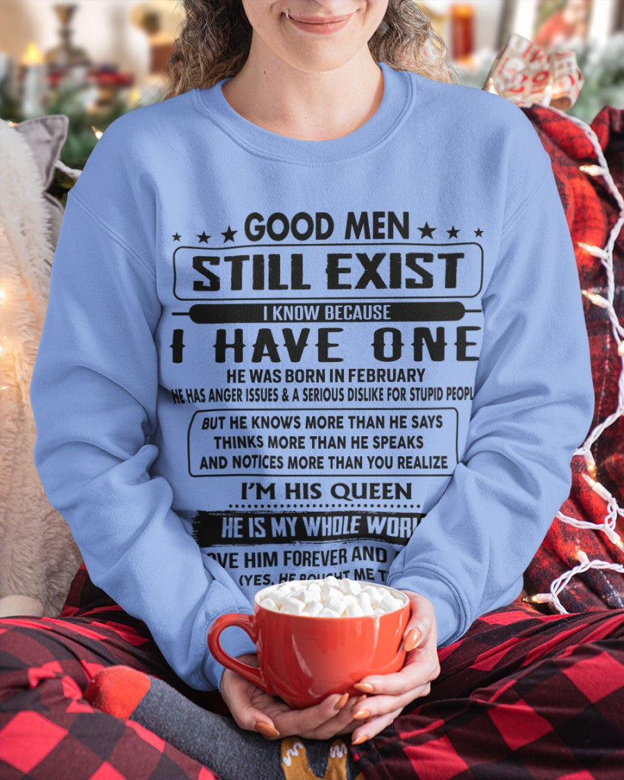 February - Good men Still Exist - gift for your girlfriend, wife from Husband - NGHL02 (SKU-GM-02)