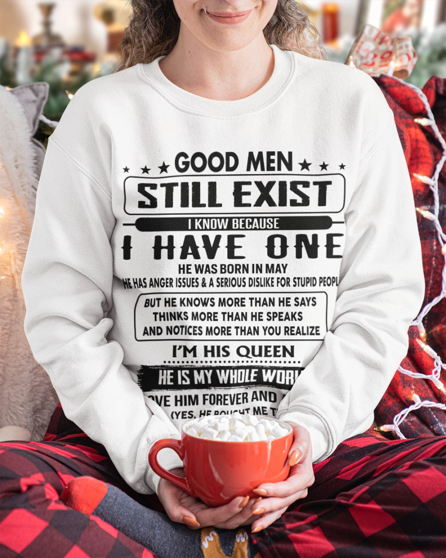 May - Good men Still Exist - gift for your girlfriend, wife from Husband - NGHL05 (SKU-GM-05)