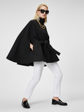 Women's Structured Sash Cape BLACK - PROSPECT HEIGHTS: New Collection COUTURE in BROOKLYN - BYMANYC ® New York