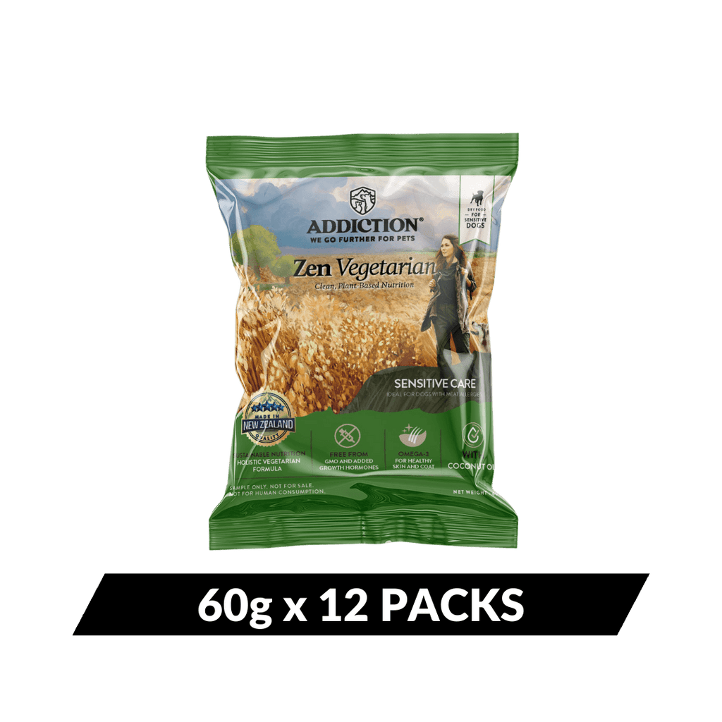 Zen Vegetarian Dry Dog Food - Trial Pack Bundle of 12