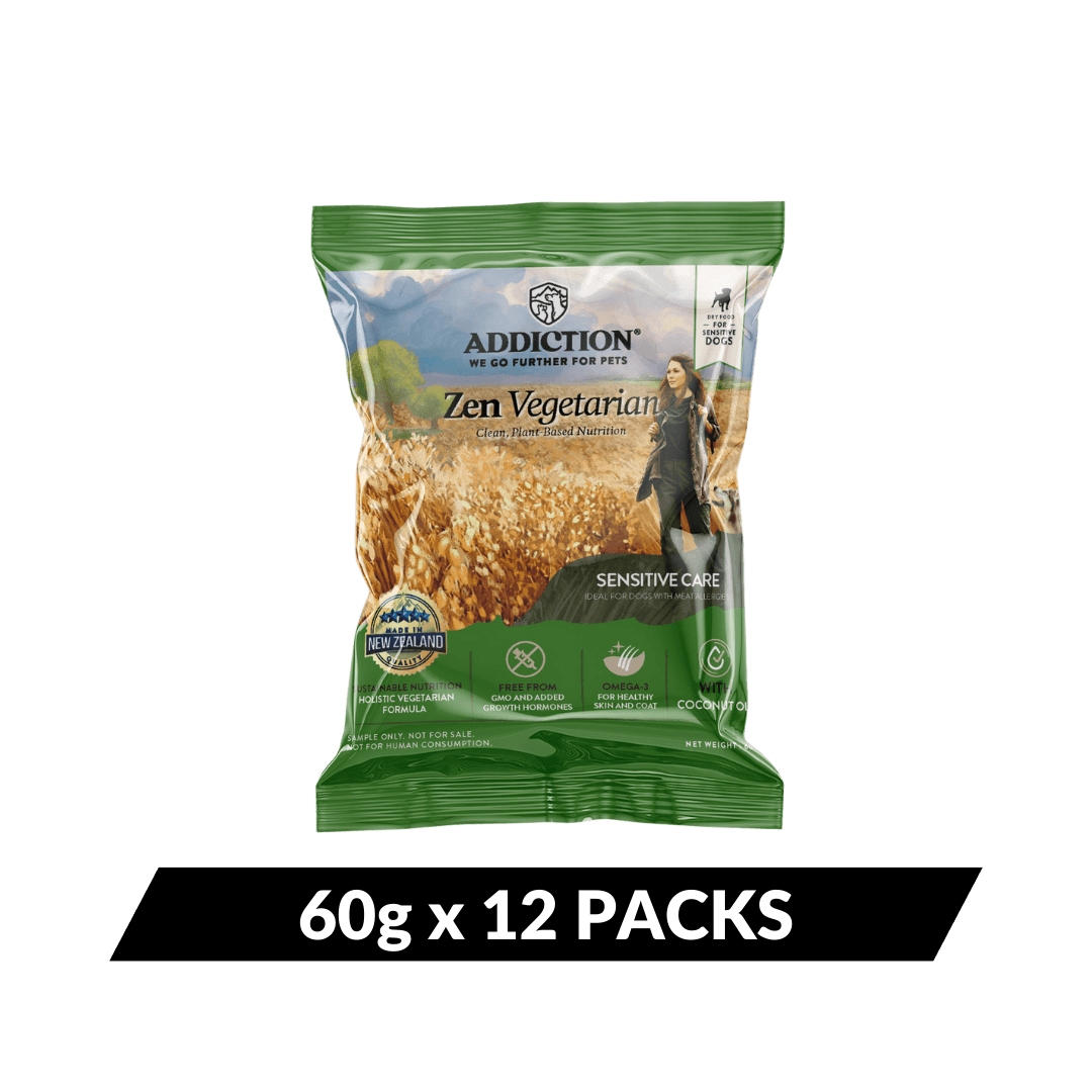 Zen Vegetarian Dry Dog Food - Trial Pack Bundle of 12