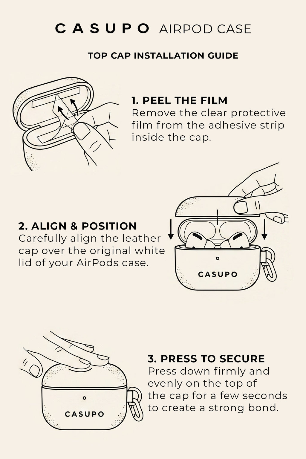 Leather Airpod Case - Cobalt