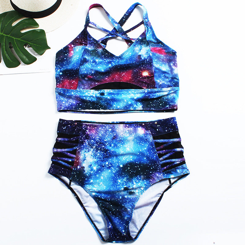 Plus Size Printed Bikini Swimsuit
