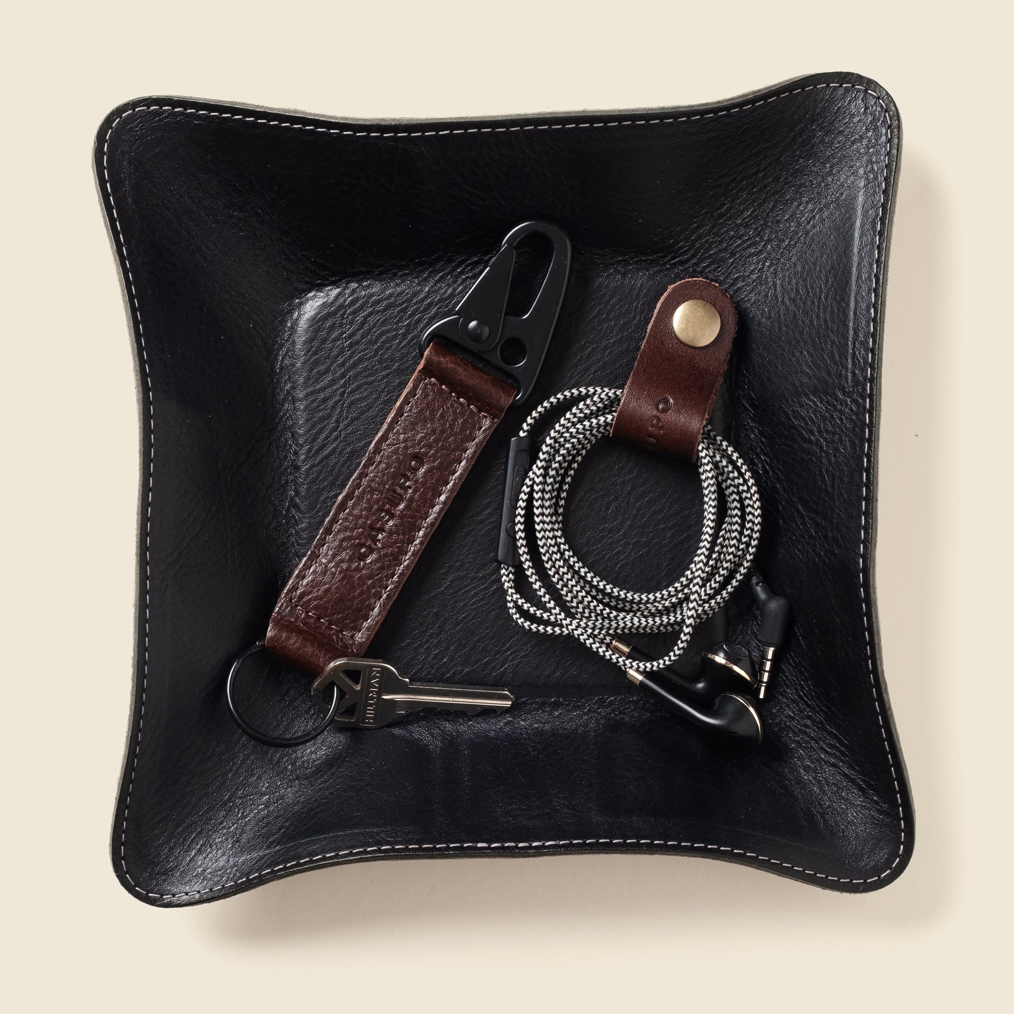 Travel valet tray - Black