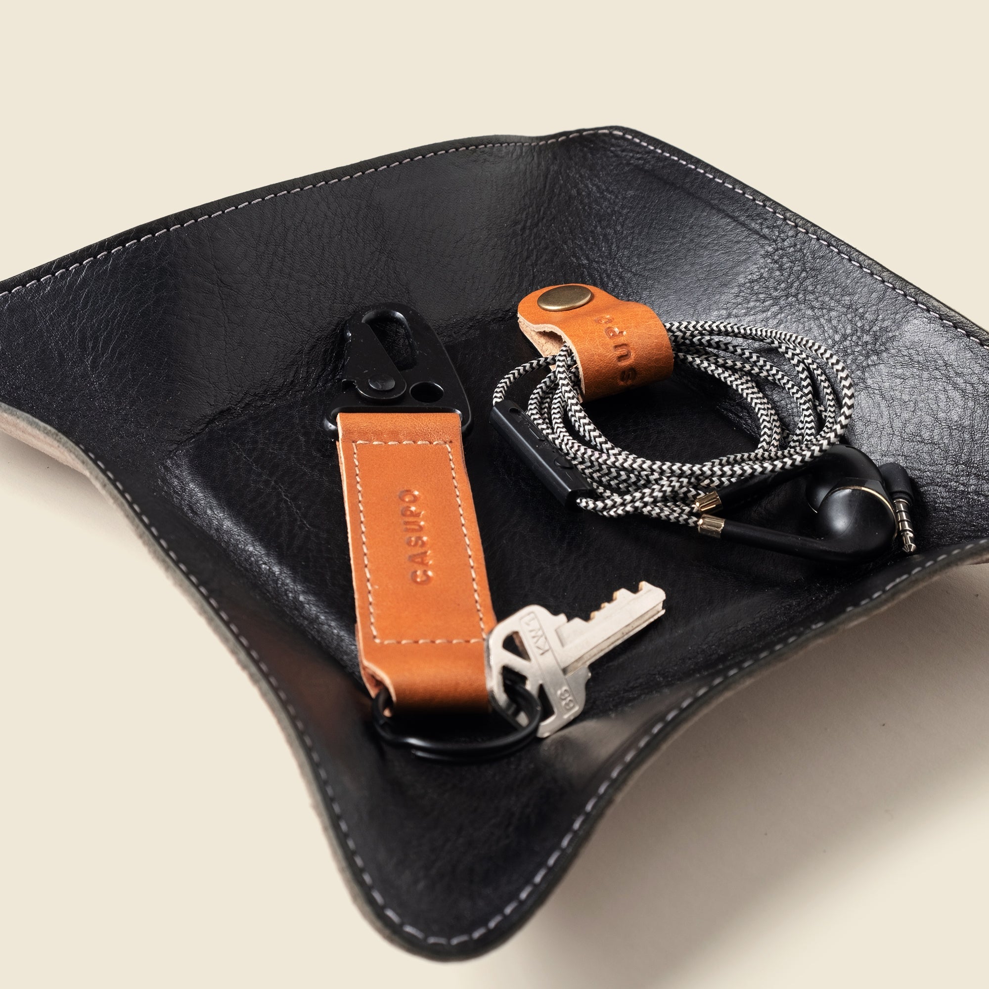 Travel valet tray - Black