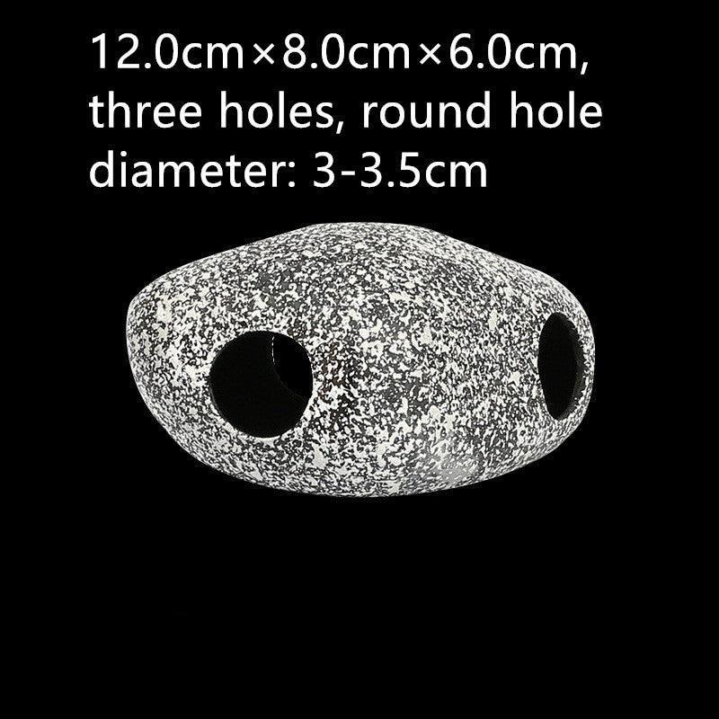 Cichlid Tin Aquarium Stone Decorations: Small, Medium, Large, And Extra-Large Sizes For Ponds, Shrimp Farms, And More
