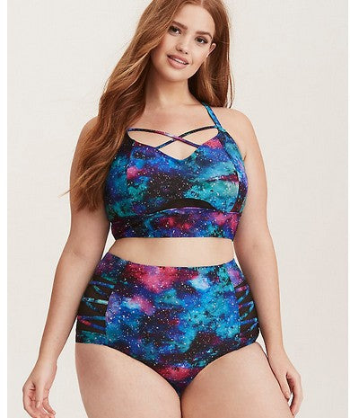 Plus Size Printed Bikini Swimsuit