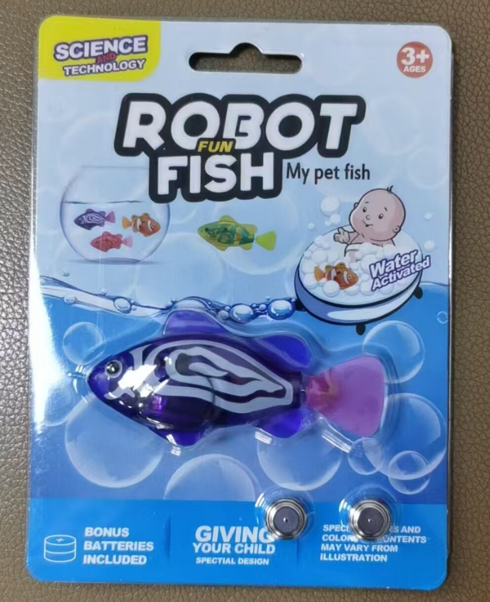 Pet Fish Simulation Light-Activated Clownfish Bathing And Splashing Toy