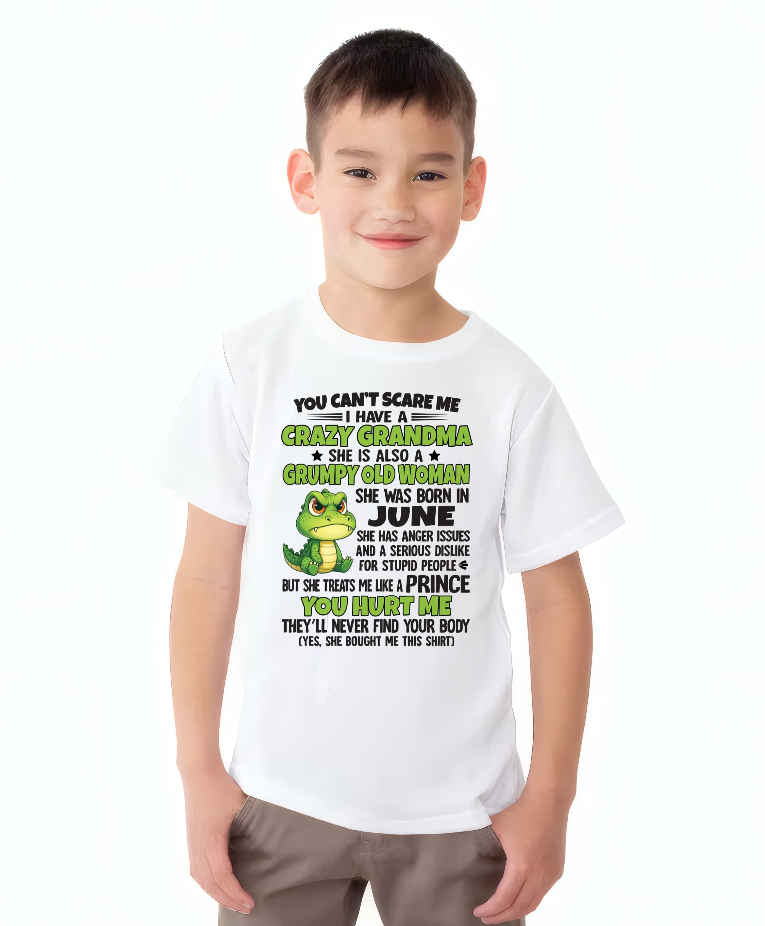 JUNE - YOU CAN'T SCARE ME - FOR GRANDSON - GIFT FROM GRANDMA - NGHL06 (SKU09-85-06)