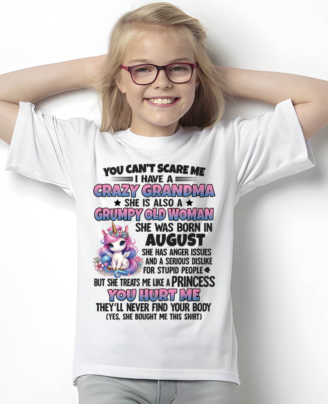 AUGUST - YOU CAN'T SCARE ME - GIFT FROM GRANDMA - NGHL08 (SKU09-106-08)