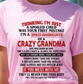 JUNE - I'M A SPOILED GRANDDAUGHTER OF A CRAZY GRANDMA - From Grandma - NGHL06 (SKU-GMD1-NTT06)