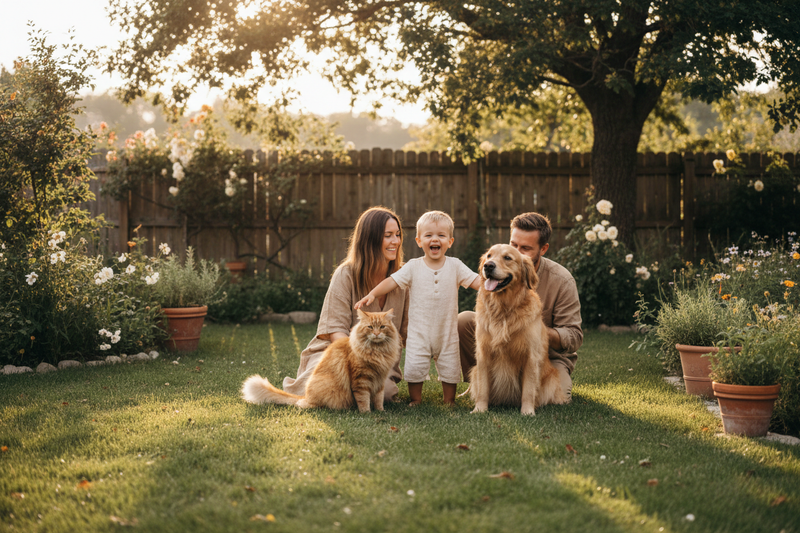 Pet Paradise Option 3 - Family with Cat & Dog