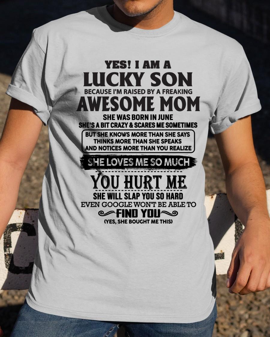 June - Yes! I'm A Lucky Son - Perfect gift for your son (SKU-LKW-06)