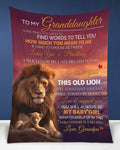 Special Gift for Your Granddaughter - From Grandpa Blanket (SKUB11-83)