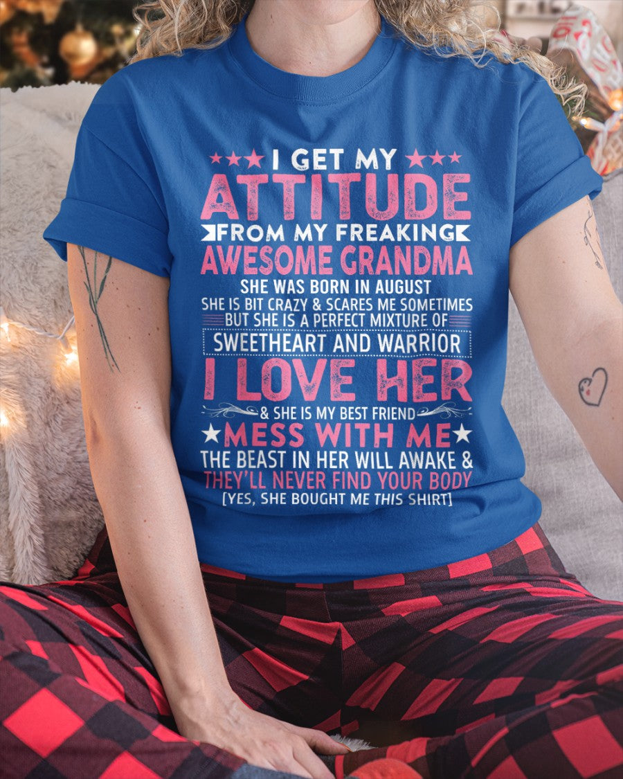 I GET MY ATTITUDE FROM MY GRANDMA AUGUST EDITION – FROM GRANDMA TO GRANDDAUGHTER NGHL08 (SKU07-163-08)