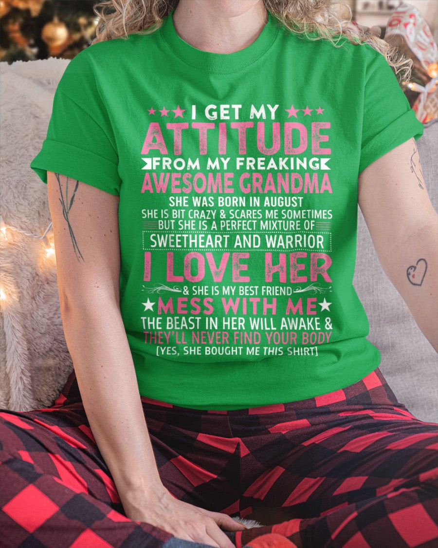 I GET MY ATTITUDE FROM MY GRANDMA AUGUST EDITION – FROM GRANDMA TO GRANDDAUGHTER NTTD08 (SKU07-163-08)
