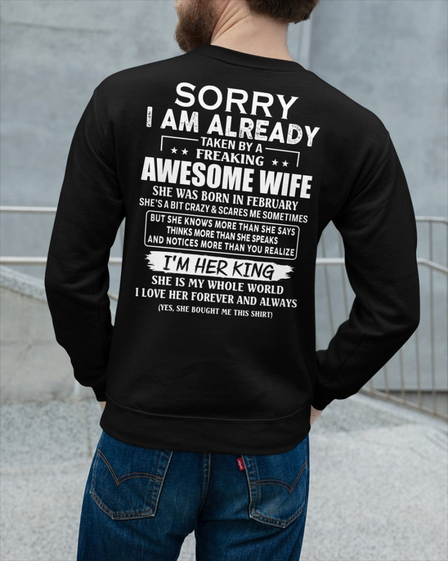Awesome wife February - Perfect gift for your husband - NGHL02 (SKU68-79-02)