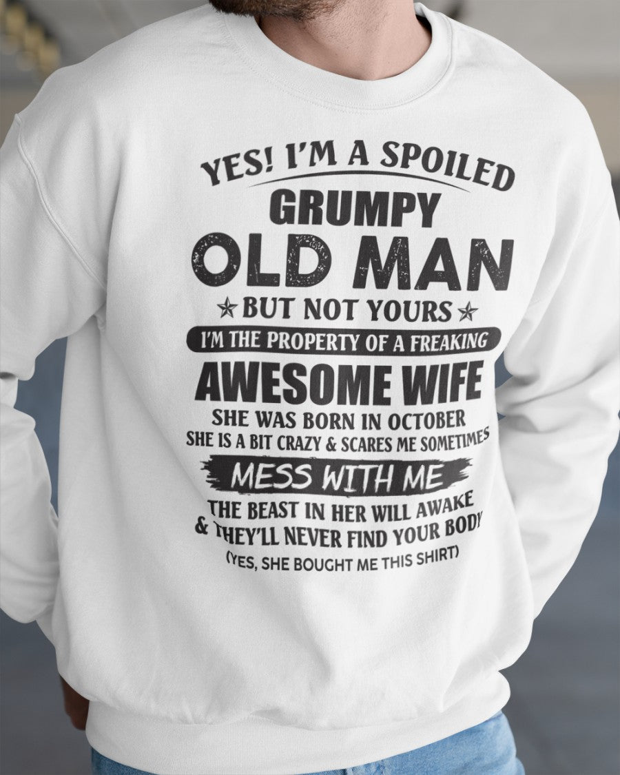 Awesome wife October - Perfect gift for your husband - NGHL10 (SKU96-68-10)
