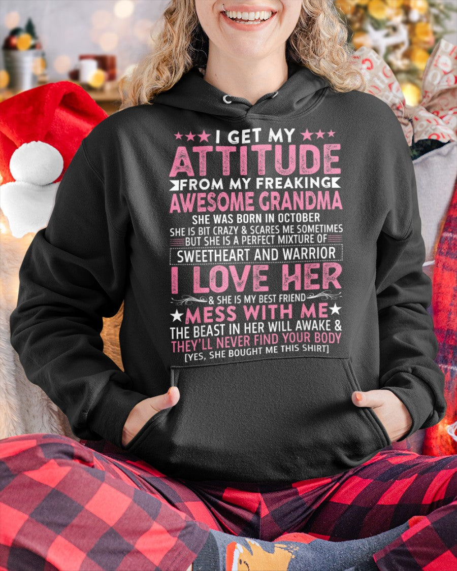I GET MY ATTITUDE FROM MY GRANDMA OCTOBER EDITION – FROM GRANDMA TO GRANDDAUGHTER NGHL10 (SKU07-163-10)