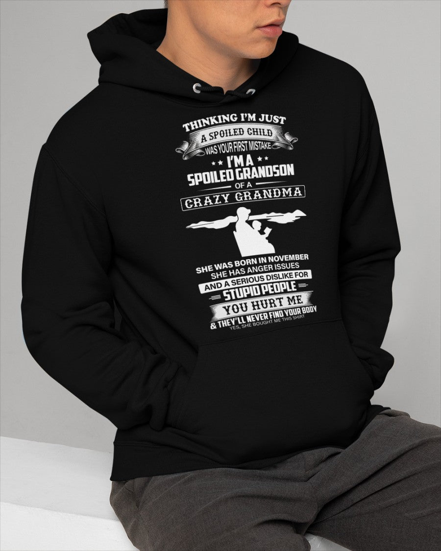 Spoiled by Grandma Shirt November Edition – From Grandma to Grandson NGHL11 (SKU-GMS2-11)