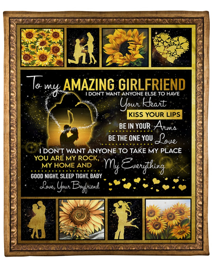 Special gift for Girlfriend Blanket From Boyfriend