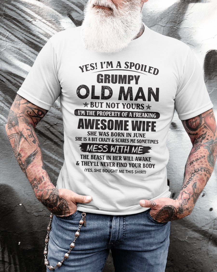 Awesome wife June - Perfect gift for your husband from wife  - NGHL06 (SKU96-68-06)