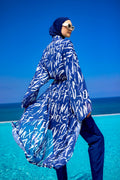 Rivamera Printed Chiffon Beach Kimono - RP2502