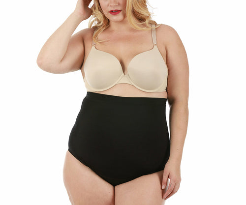 Faja pantalón de cintura alta reductora InstantFigure talla grande WPY019C